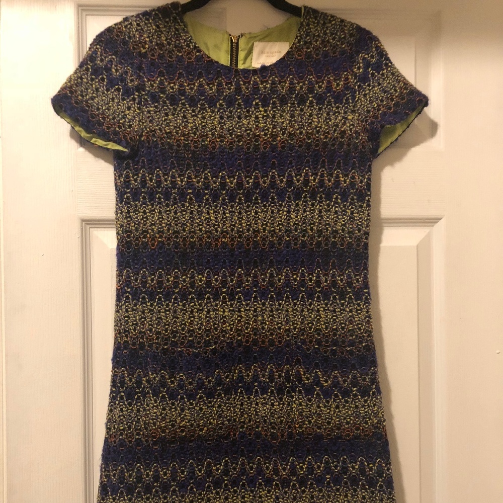 Kate Spade Wool Short Sleeve Dress